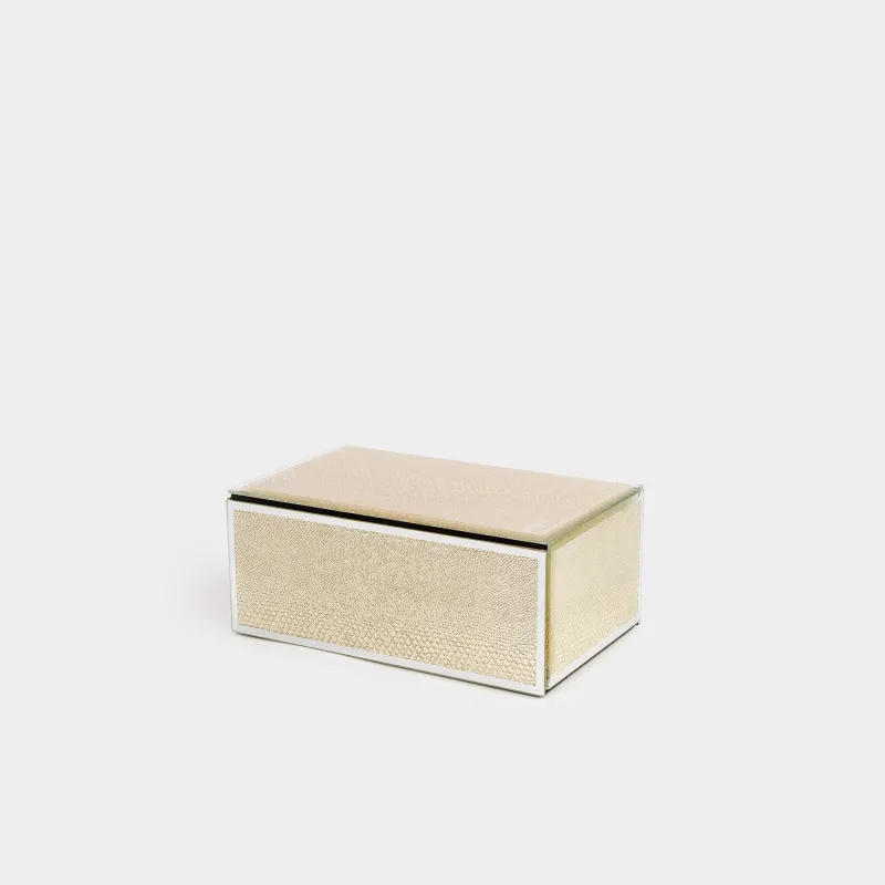 Зергерлік қобдиша, 21х13 см, шыны, алтын, Жылан принті, Snake print