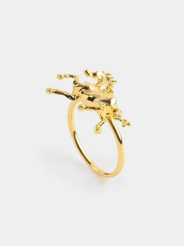 Кольцо для салфеток, Конь, Horse gold, image-0