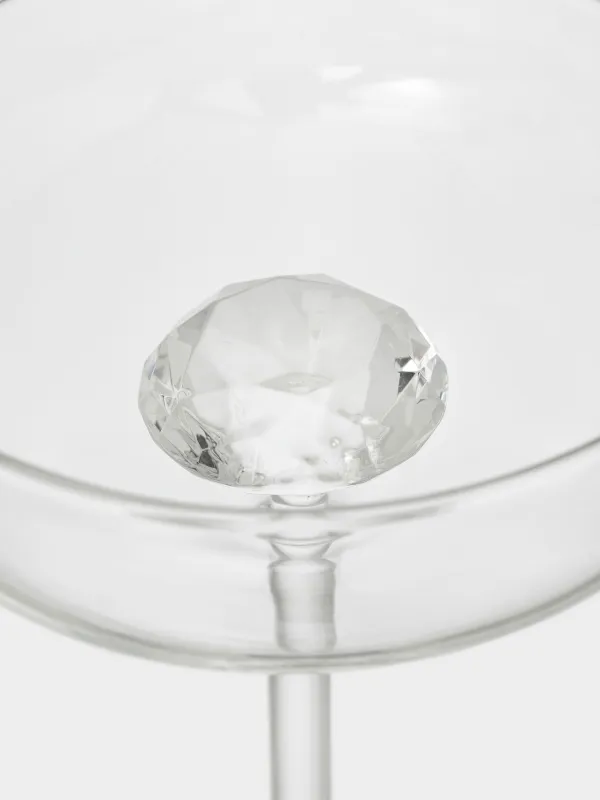 Шампанға арналған стақан, 220 мл, шыны Б, Кристалл, Crystal shape, image-2
