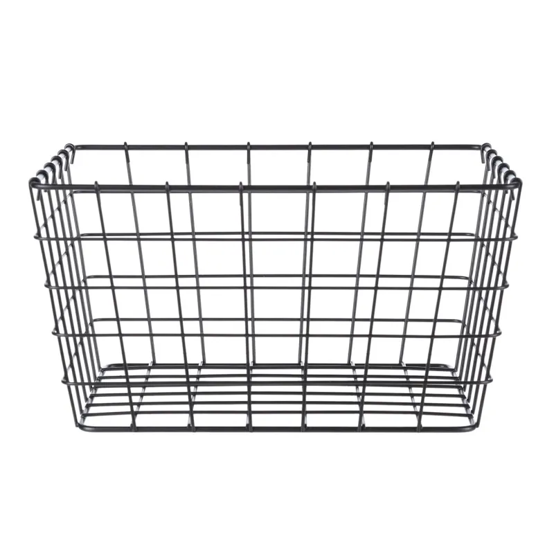 Сақтау себеті, 26х19х14 см, металл, тікбұрышты, қара, Twist black