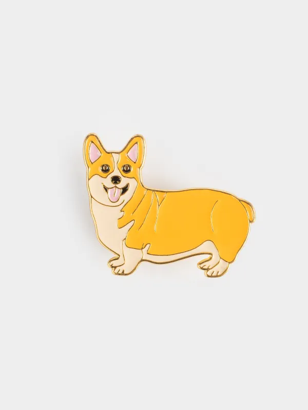 Қарындаш ұштағышы, 5х3 см, металл, қызғылт сары, Корги, Dog, image-0