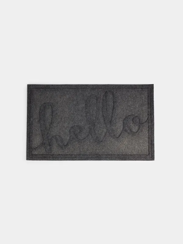 Коврик придверный, 45х75 см, Hello, Home deco, image-0