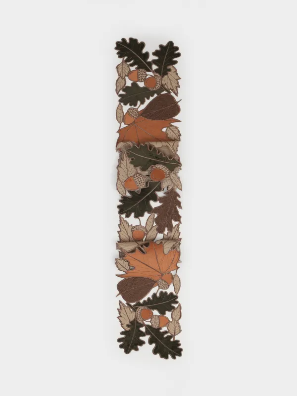 Дорожка настольная, песочная, Autumn leaf, image-0