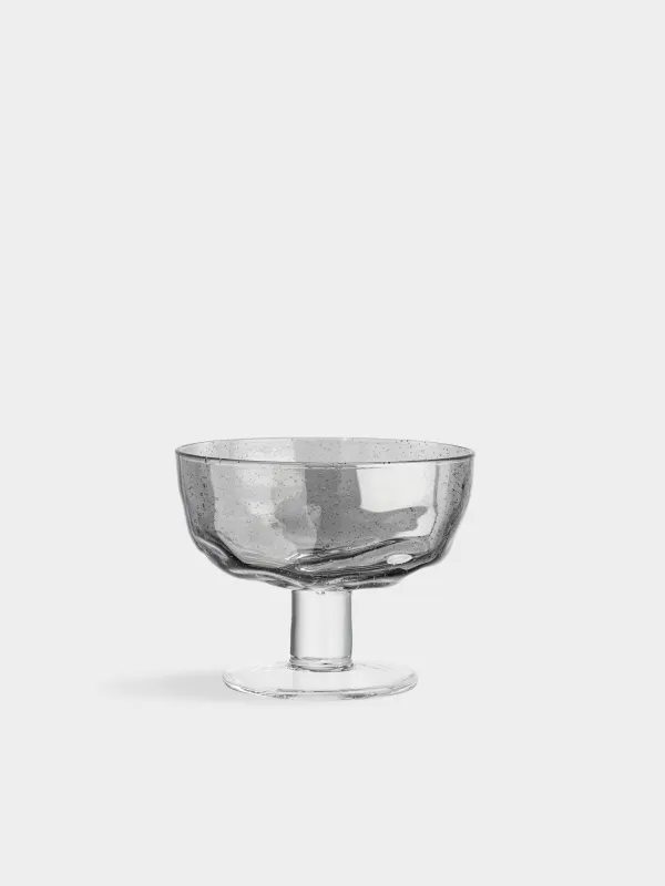 Креманка, 9 см, 340 мл, шыны, сұр, Drip, image-0