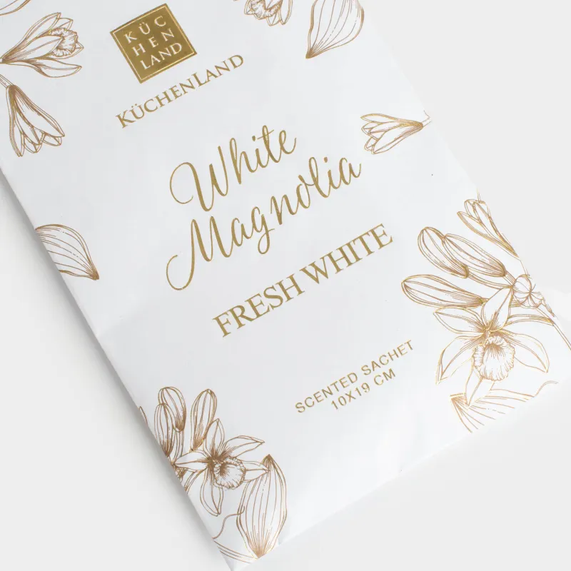 Саше ароматическое, 10х19 см, подвесное, White Magnolia, Fresh white, image-3