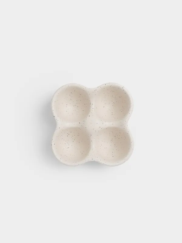Подставка для яиц, в крапинку, молочная, Provencal speckled, image-3