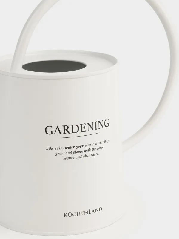 Лейка, 1,8 л, металл, молочная, Gardening, image-1
