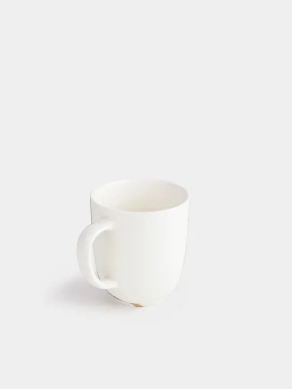 Саптыаяқ, 330 мл, фарфор N, ақ-алтын, Кинцуги, Kintsugi, image-1