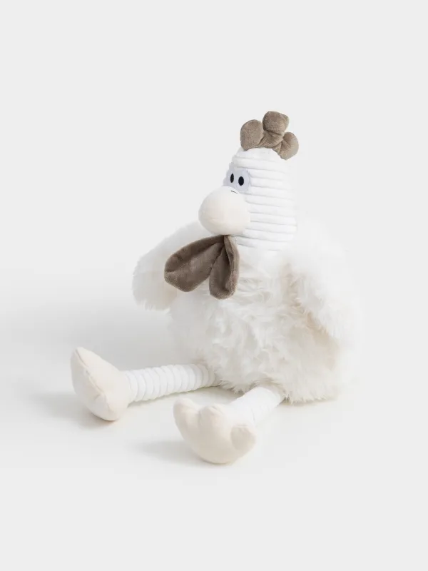 Ойыншық, 55 см, жұмсақ, полиэстер, сүт түстес, әтеш, Rooster, image-4