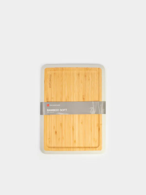 Табақша, 33x24 см, бамбук, тікбұрышты, сүт түсті жиегі, Bamboo, image-5