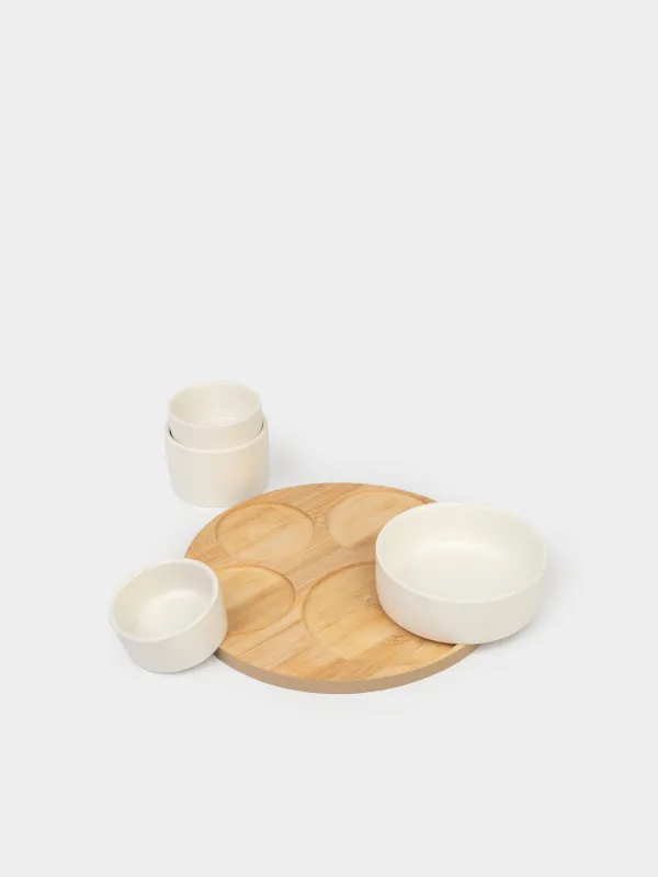 Набор для закусок, на подставке, Bamboo, image-4