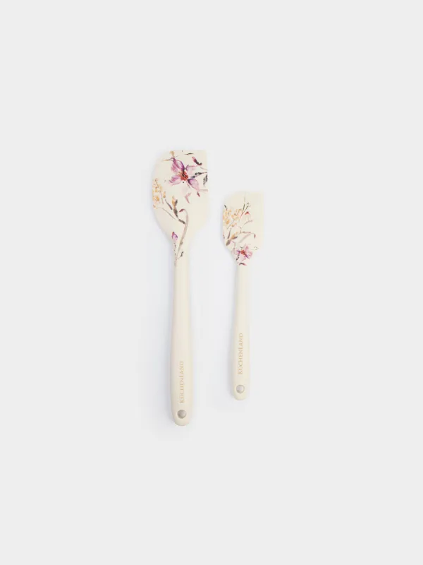 Лопатка-шпатель, 2 шт, Цветы, Flowers, image-0