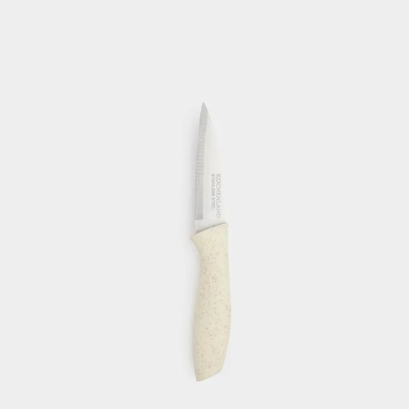 Көкөніс тазартқыш пышақ, 9 см, болат/пластик, сүт түсті, Speck-light
