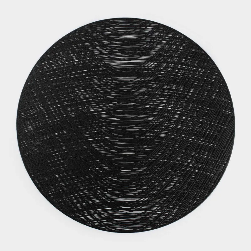 Аспаптарға арналған майлық, 38 см, ПВХ, дөңгелек, қара, Azhur Grid