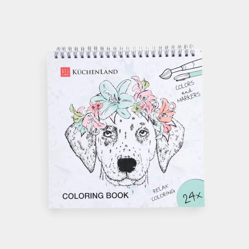 Альбом для раскрашивания, 21х21 см, 24 листа, на кольцах, Природа, Draw creative