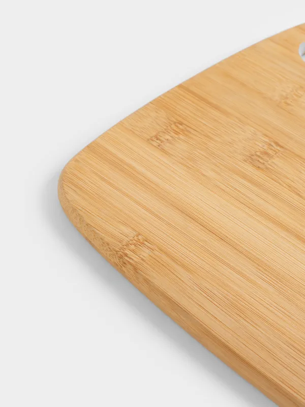 Кесу тақтасы, 30х22 см, тікбұрышты, дөңгелек, бамбук, Bamboo, image-5