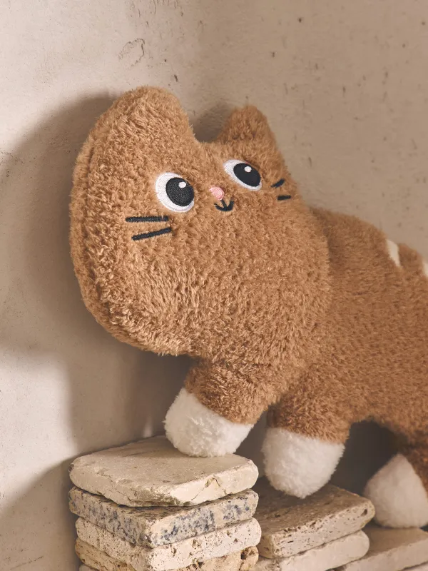 Сәндік жастық, 50х28 см, полиэстер, сарғылт-қоңыр, Мысық, Cat, image-4