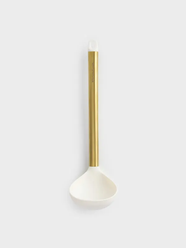 Шөміш, 31 см, болат/силикон, сүт түстес, Bello gold, image-0