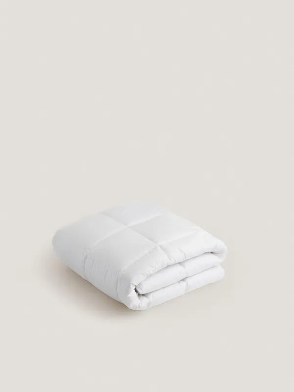 Көрпе, 200х220 см, мақта/микрофибра, ақ, күміс жиектері бар, Soft cotton, image-1