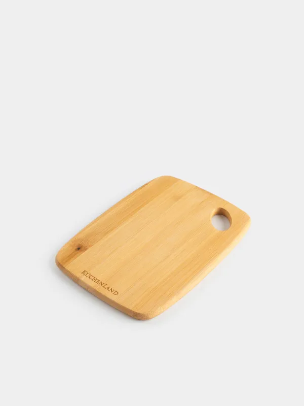 Кесу тақтасы, 20х15 см, тікбұрышты, дөңгелек, бамбук, Bamboo, image-2