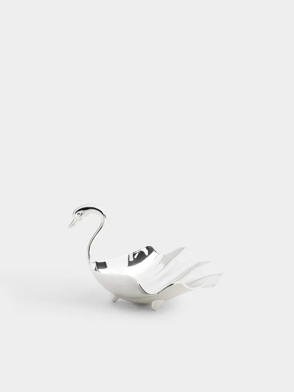 Сәндік ыдыс, 15х12х9 см, болат, Аққу, Swan, image-0