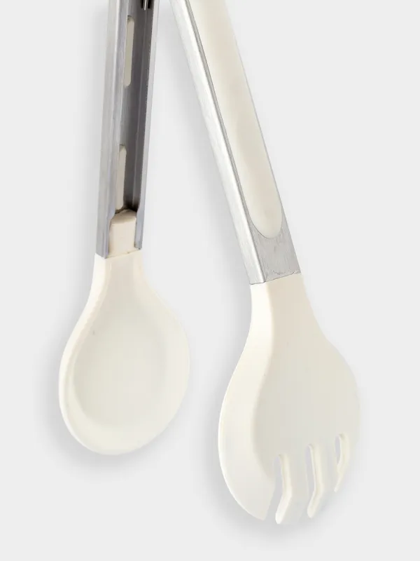 Ас үй қысқыштары, 25 см, паста мен салатқа, силикон / Болат, сүт, Soft Kitchen, image-4