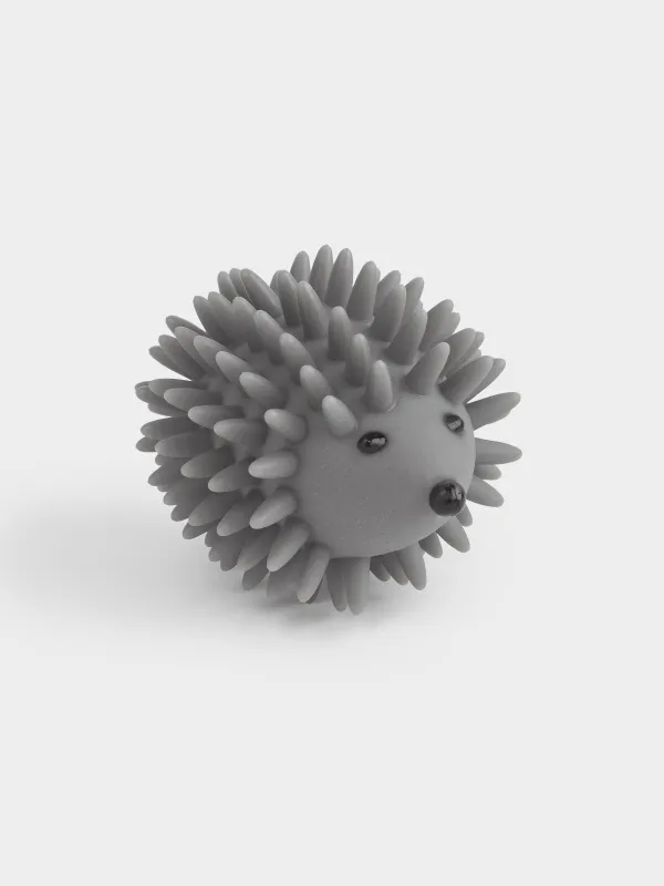 Шарик для стирки, 9 см, ПВХ, серый, Ежик, Washing ball, image-1