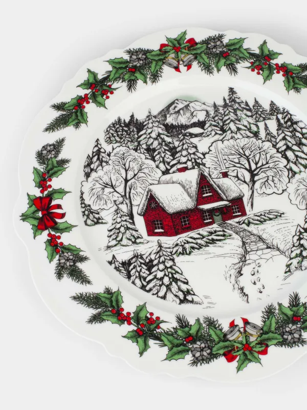 Түскі ас тәрелкесі, 27 см, фарфор N, ақ, Ормандағы үй, Forest house, image-3