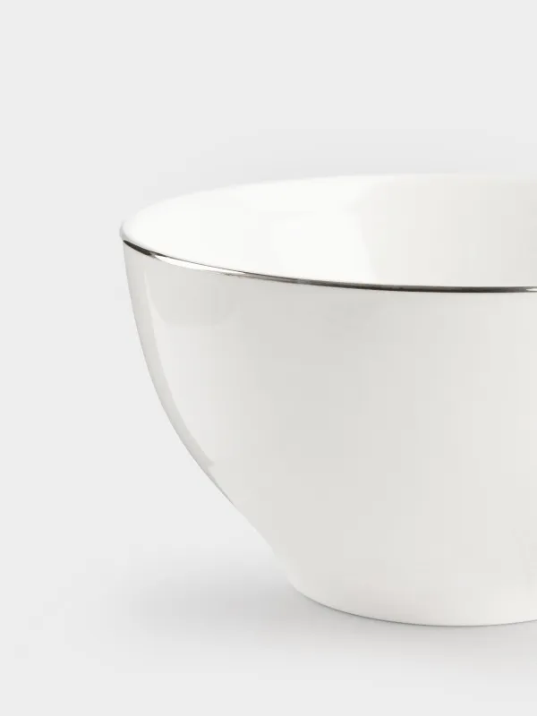 Пиала, 12х6 см, 2 дана, Фарфор F, ақ, Ideal silver, image-2