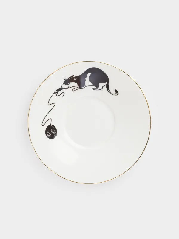 Пара чайная для завтрака, 500 мл, Кот, Cat, image-3