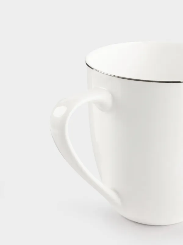Шыныаяқ, 450 мл, 2 дана, фарфор F, ақ, Ideal silver, image-3