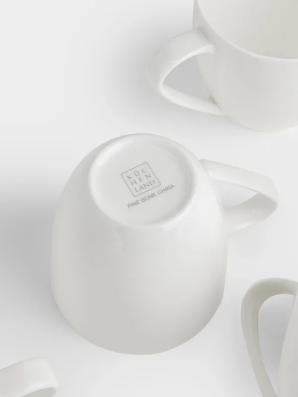 Саптыаяқ, 450 мл, 6 дана, F фарфоры, ақ, Ideal white, image-4