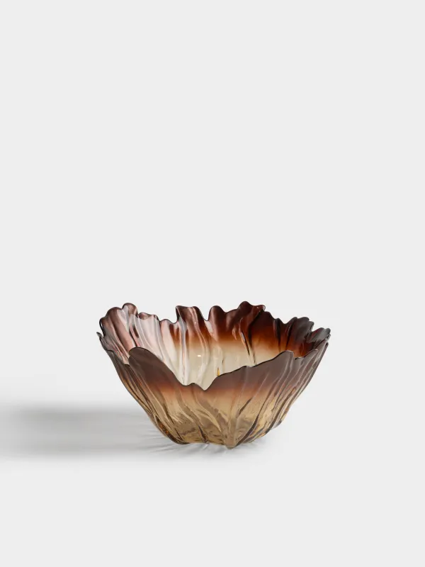 Салатник, 30х15 см, мл, стекло Р, коричневый градиент, Pion gradient, image-0