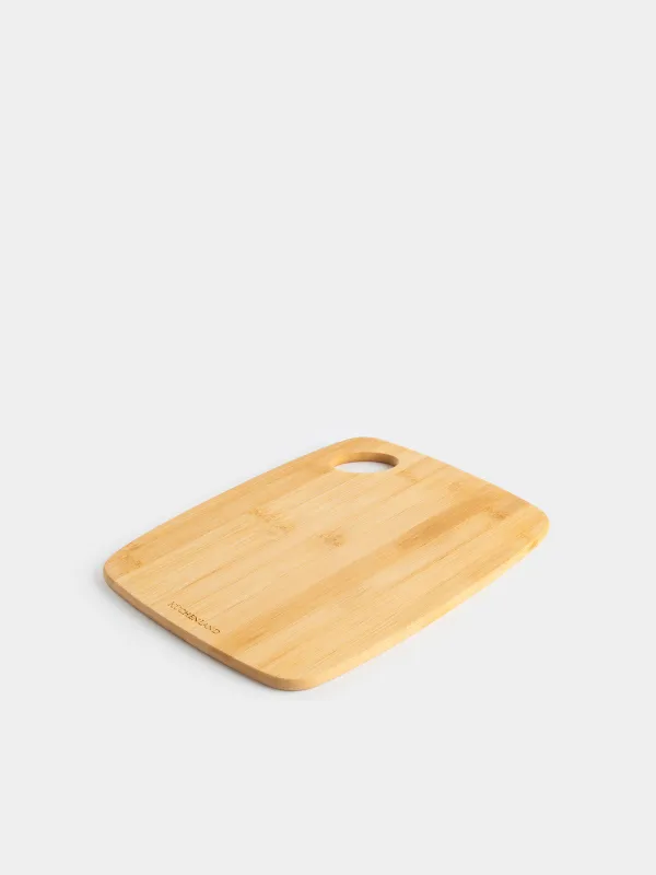 Кесу тақтасы, 30х22 см, тікбұрышты, дөңгелек, бамбук, Bamboo, image-3