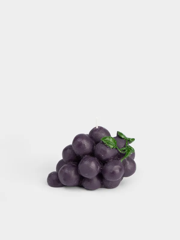 Шам, 9x5 см, күлгін, Жүзім, Fruit shape, image-0