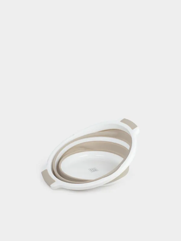 Жиналмалы бассейн, 10 л, пластик / резеңке, сұр-бежевый, Foldaway, image-3