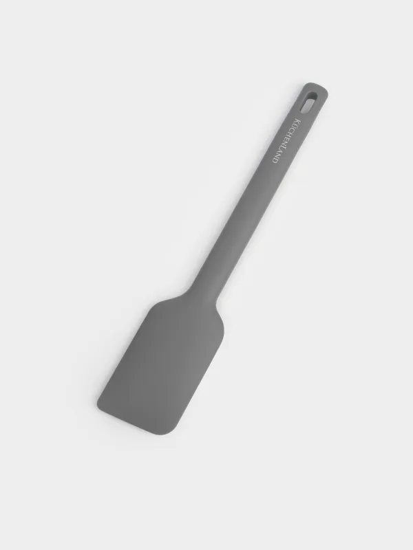 Лопатка-шпатель, 28 см, силикон, серая, Grey steel, image-1