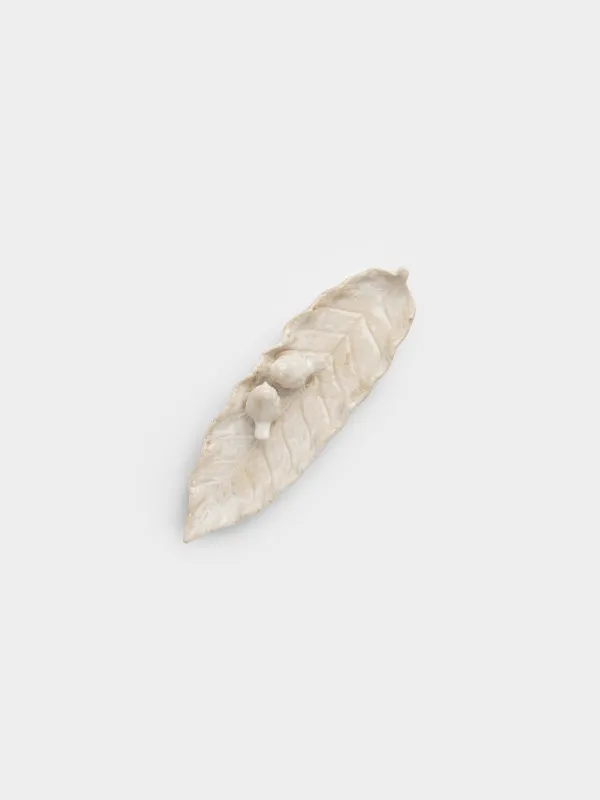 Сәндік ыдыс, 36х12x5 см, фарфор Р, сүт түстес, Құстар, Birds milk, image-2