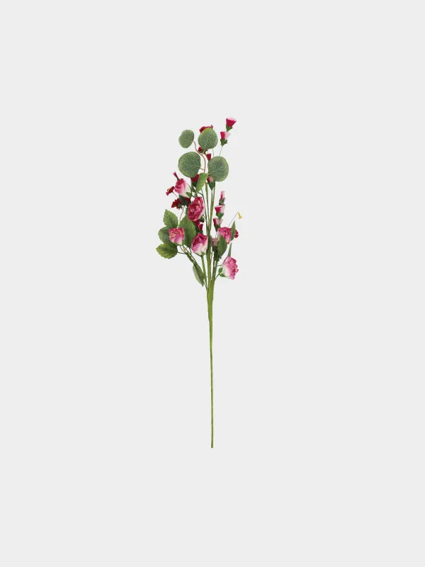 Ветка декоративная, 76 см, Красные цветы, Flower garden, image-0