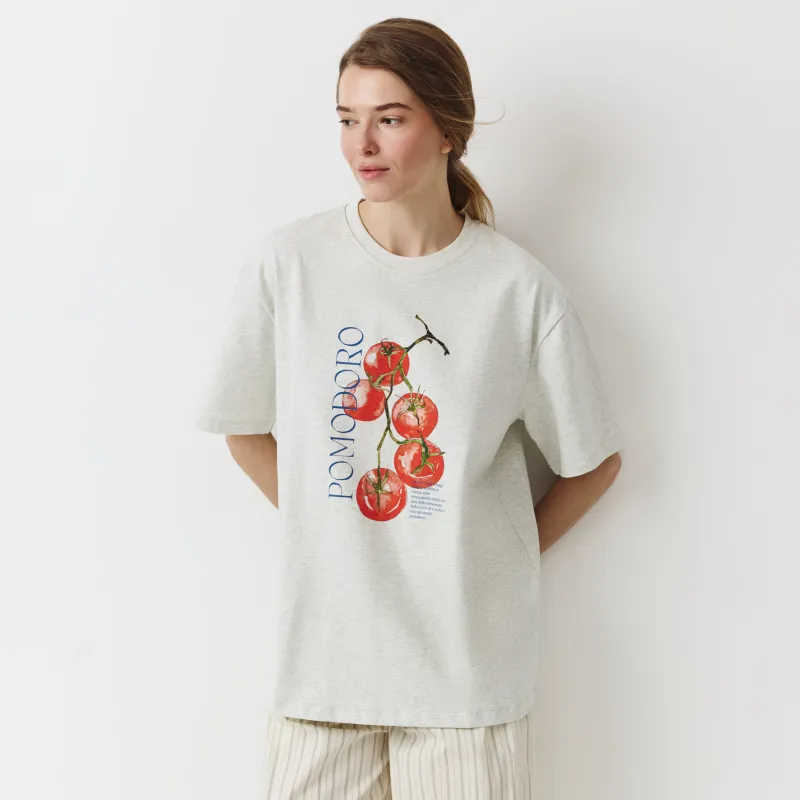 Әйелдер футболкасы, өлшемі L, мақта, ақ, Pomodoro, Alvida