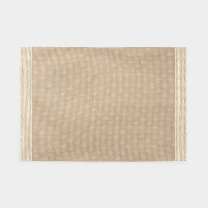 Салфетка под приборы, 30x45 см, Золотистые края, Solid