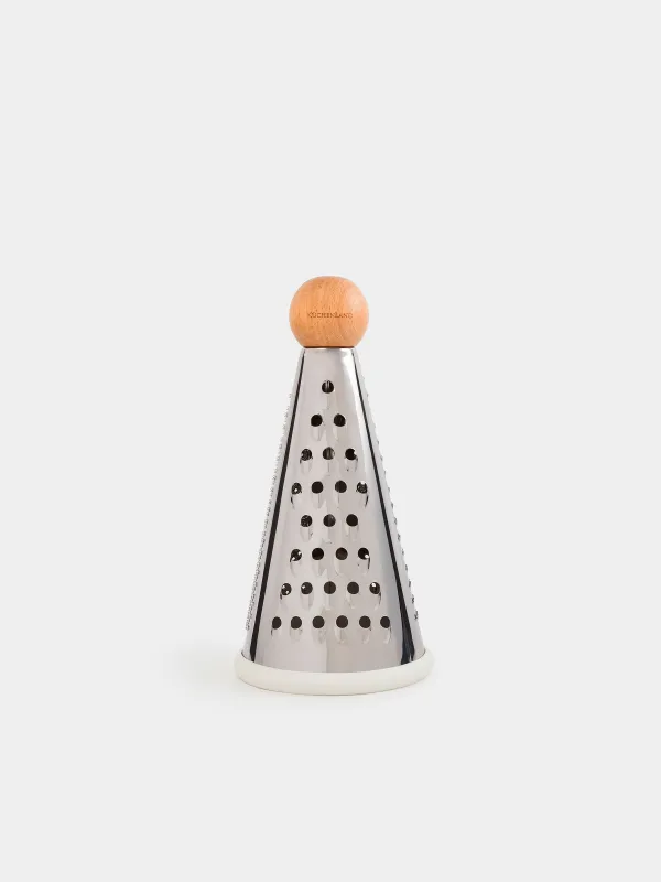 Үккіш, 20 см, болат/ағаш, дөңгелек, сарғылт-қоңыр, Wood kitchen, image-0
