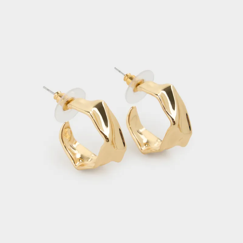 Пусет сырғалары, 2 см, 2 дана, металл, алтын түстес, Jewelry
