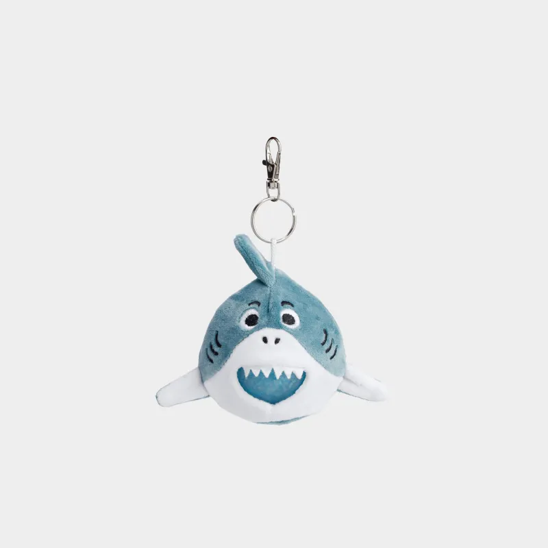 Антистресс-салпыншақ, 9 см, полиэстер/металл, көгілдір, Акула, Aquatic animals