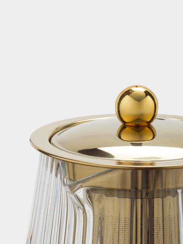 Шайнек, 900 мл, шыны Б/болат, алтын, Ribby gold, image-2