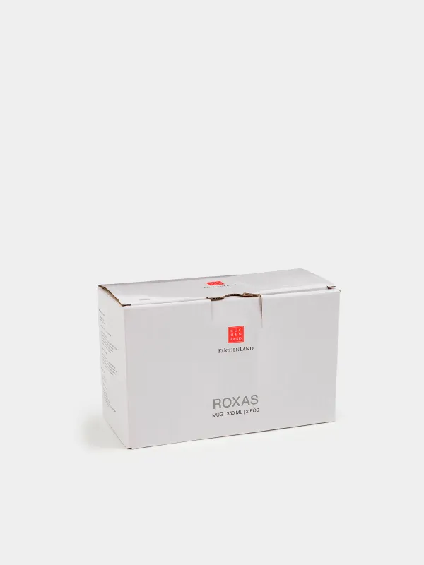 Саптыаяқ, 350 мл, 2 дана, сүт түстес, дақтары бар, Roxas, image-6