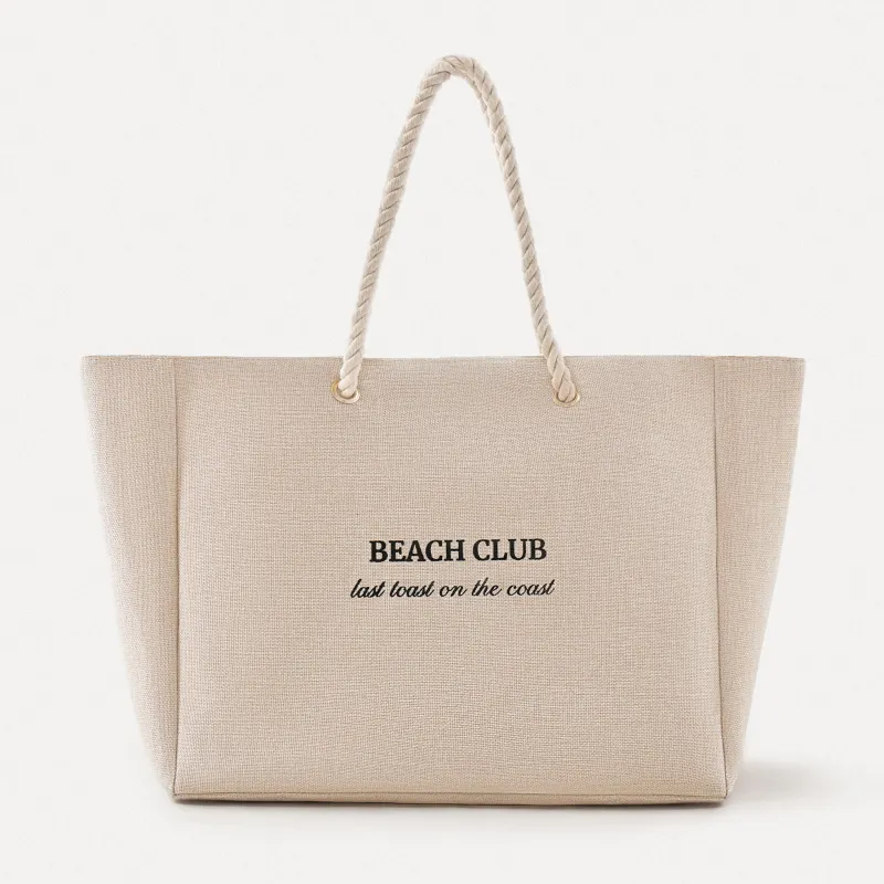 Сумка женская, 44х35 см, полиэстер, бежевая, Beach Club, Coast