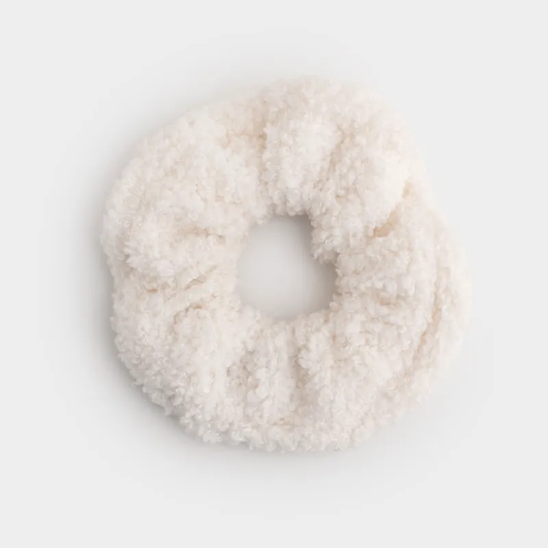 Шаш резеңкесі, 11 см, жасанды үлбір, сүт түстес, Plush
