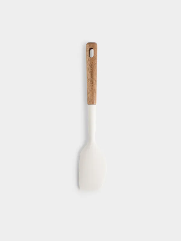 Қалақша, 30 см, силикон/ағаш, сарғылт-қоңыр, Lemsen, image-0