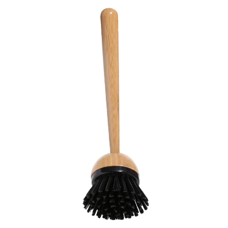 Щетка для уборки, 21 см, пластик/бамбук, черная, Black clean, image-1